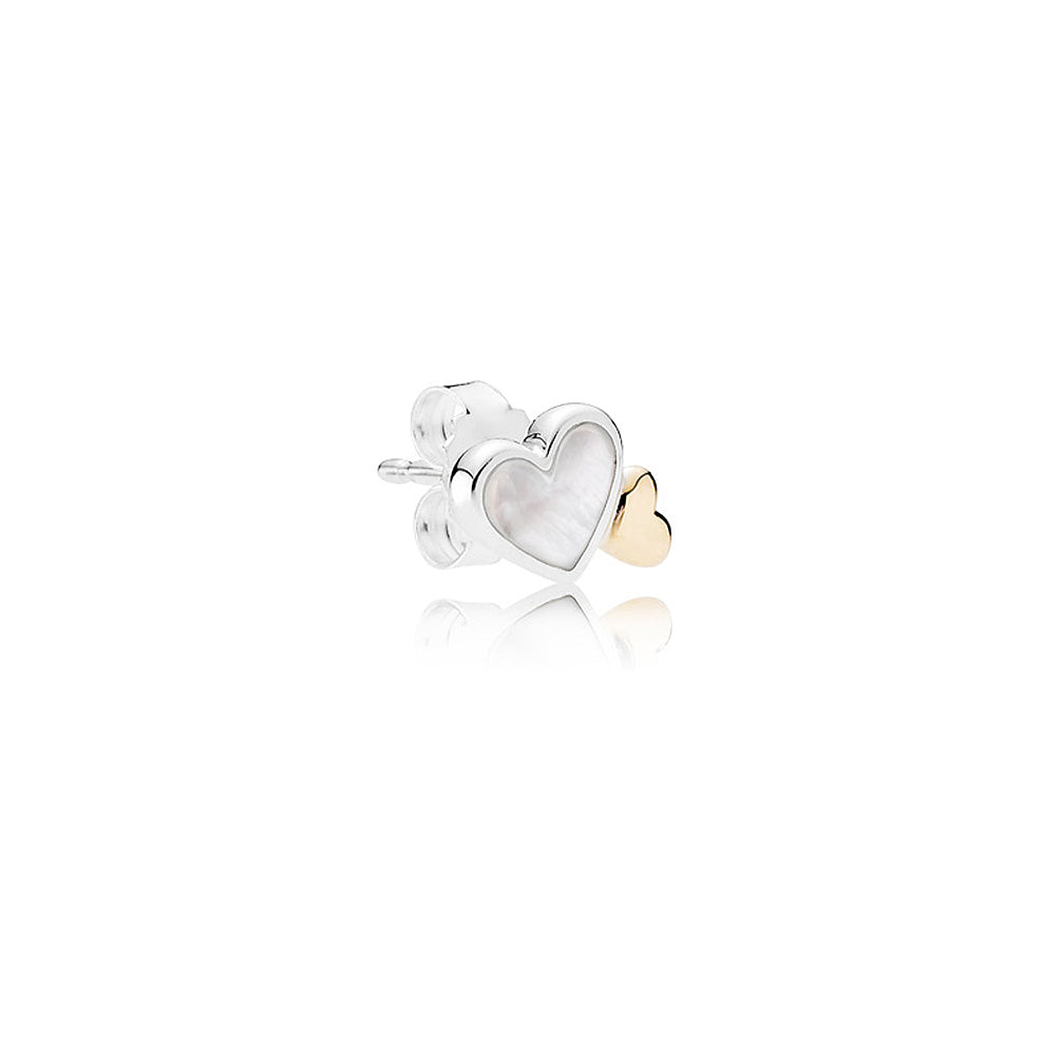 Aretes Pendientes Pandora Tipo Topo Corazones Gemelos 290697MOP Plata 925 3