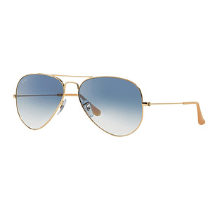 Lentes de Sol Ray Ban Aviador RB3025 001/3F Unisex Color Dorado 58mm