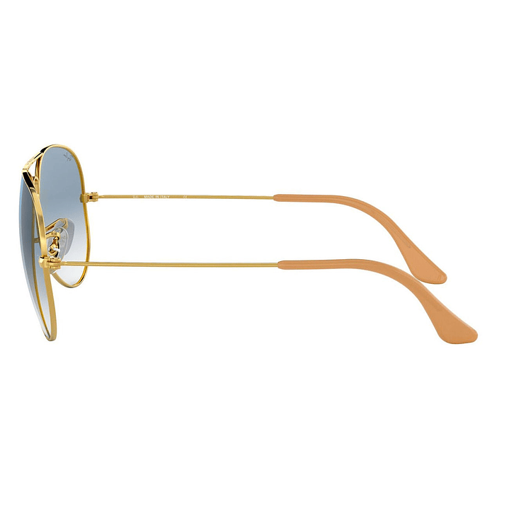 Lentes de Sol Ray Ban Aviador RB3025 001/3F Unisex Color Dorado 58mm 2