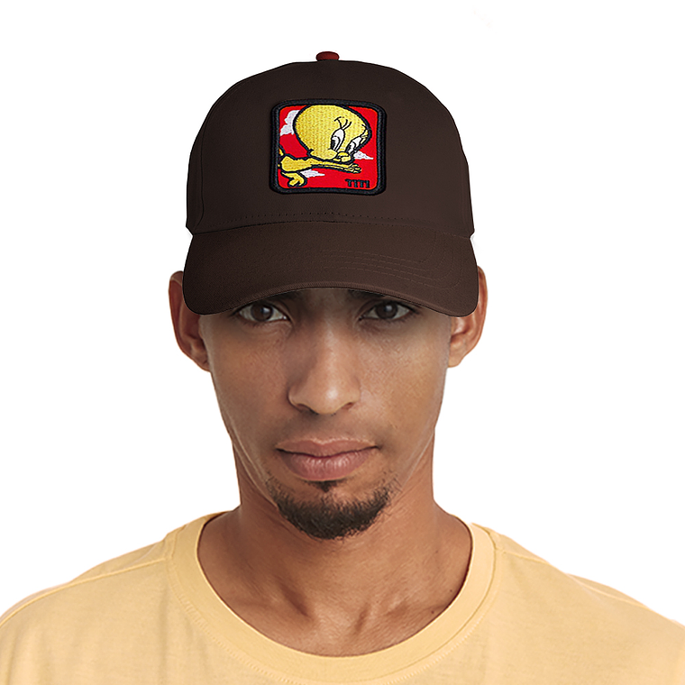 Gorra estilo Beisbol Snapback Malla Piolin Marron 2