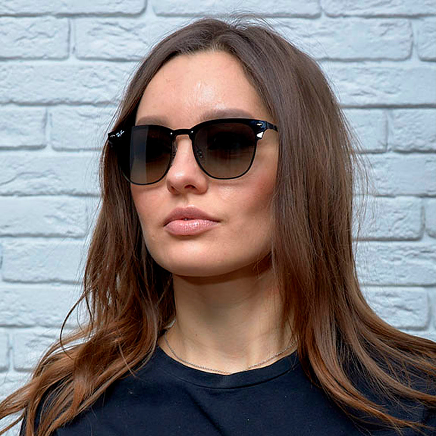 Lentes de Sol Ray Ban Blaze Clubmaster RB3576N 153/11 Color Negro Talla 47mm 6