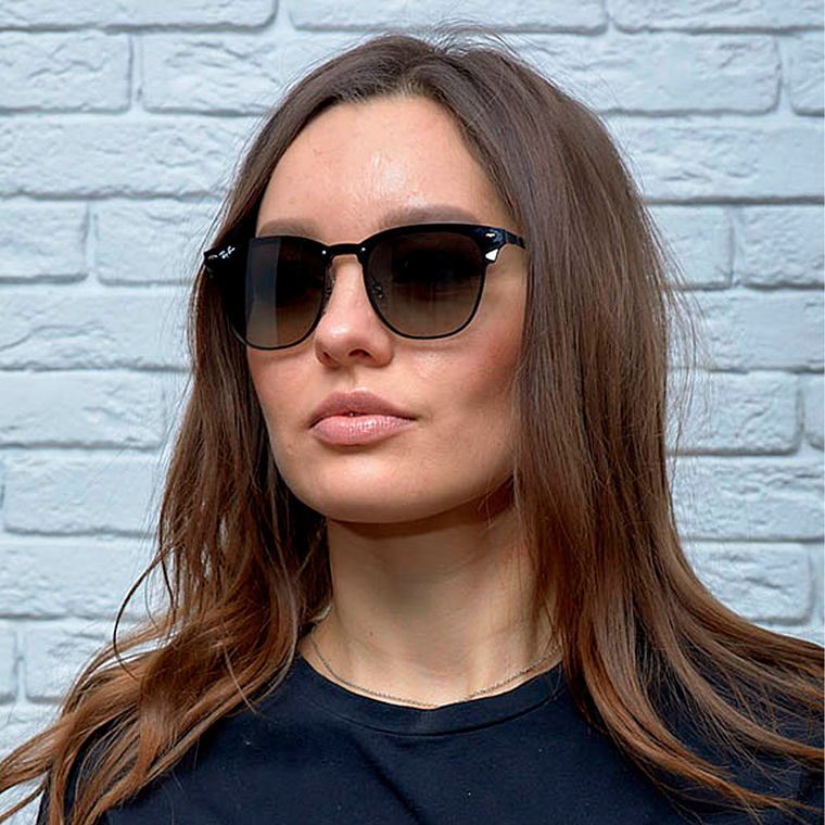 Lentes de Sol Ray Ban Blaze Clubmaster RB3576N 153/11 Color Negro Talla 47mm 6