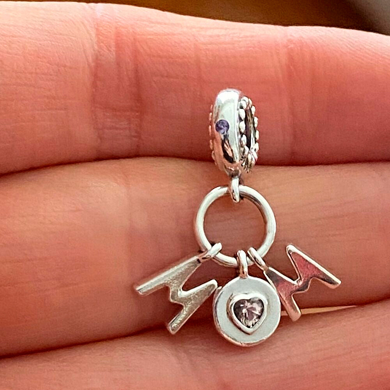 Charm Colgante Pandora Original para Mujer 797059NSP Perect Mom Plata s925 5