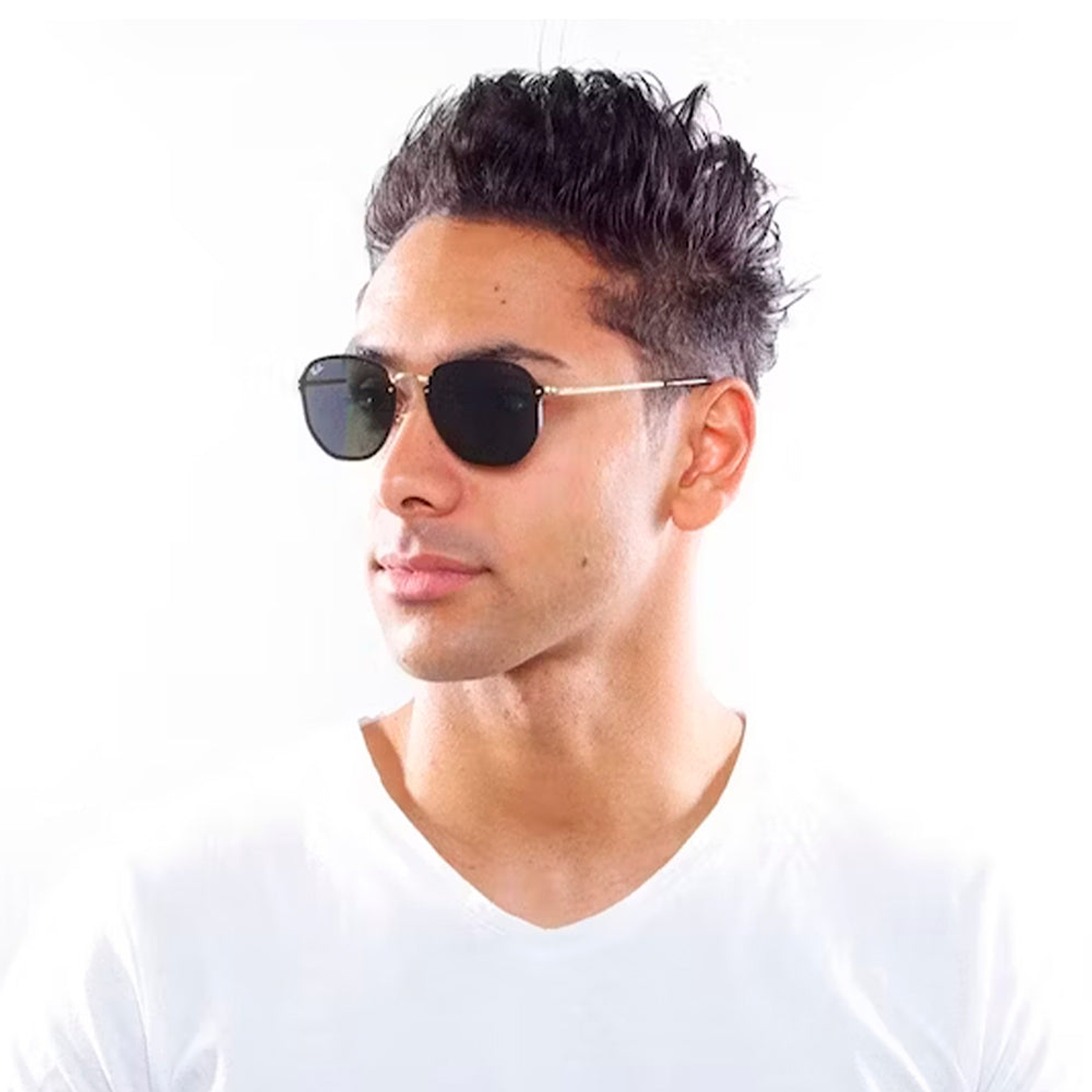 Lentes de Sol Ray Ban Blaze Hexagonal RB3579N 001/X0 Color Azul Talla 58mm 4