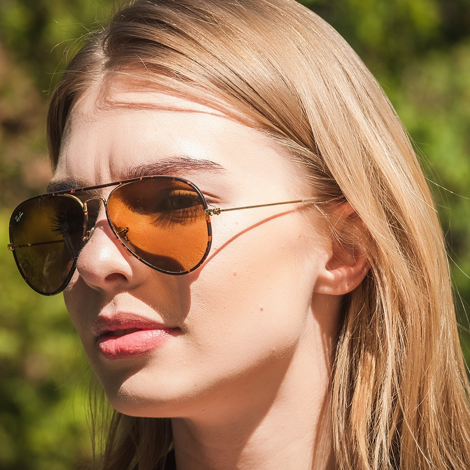 Lentes de Sol Ray Ban Aviator Full Color RB3025JM 001 Color Marron Talla 58mm 5