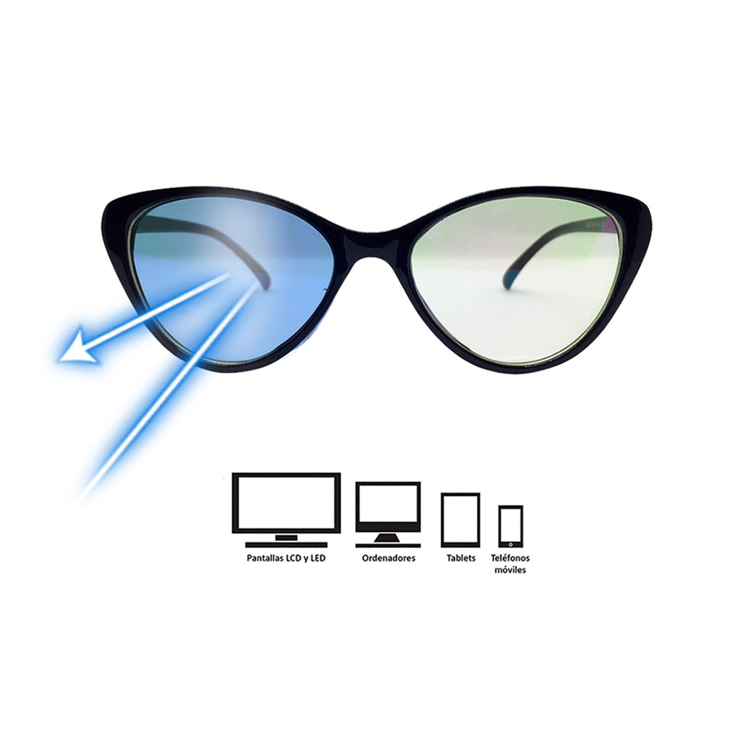 Lentes Oftalmicos Soolala Con Filtro Azul UV400 Cats Color Azul Talla Unica 5