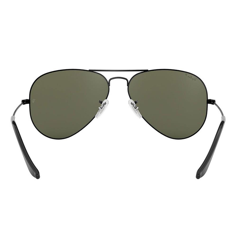 Lentes de Sol Ray Ban Aviador Polarizados RB3025 002/58 Color Negro Talla 58mm 4