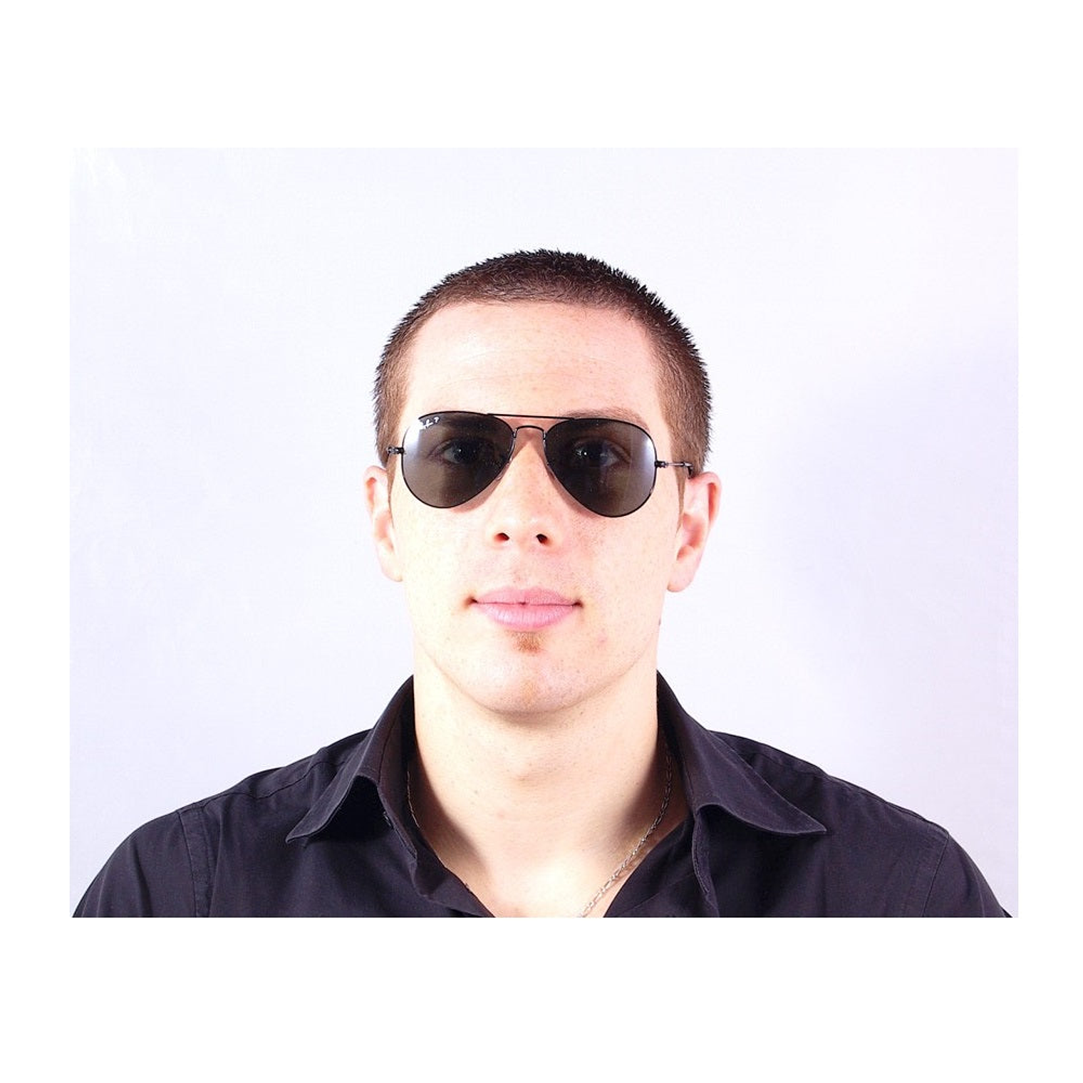 Lentes de Sol Ray Ban Aviador Polarizados RB3025 002/58 Color Negro Talla 58mm 5