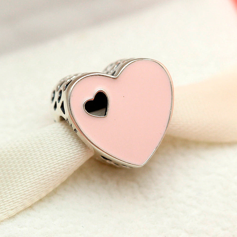 Charm Dije Pandora Original para Mujer 791812EN40 Dulce Corazon Plata s925 2