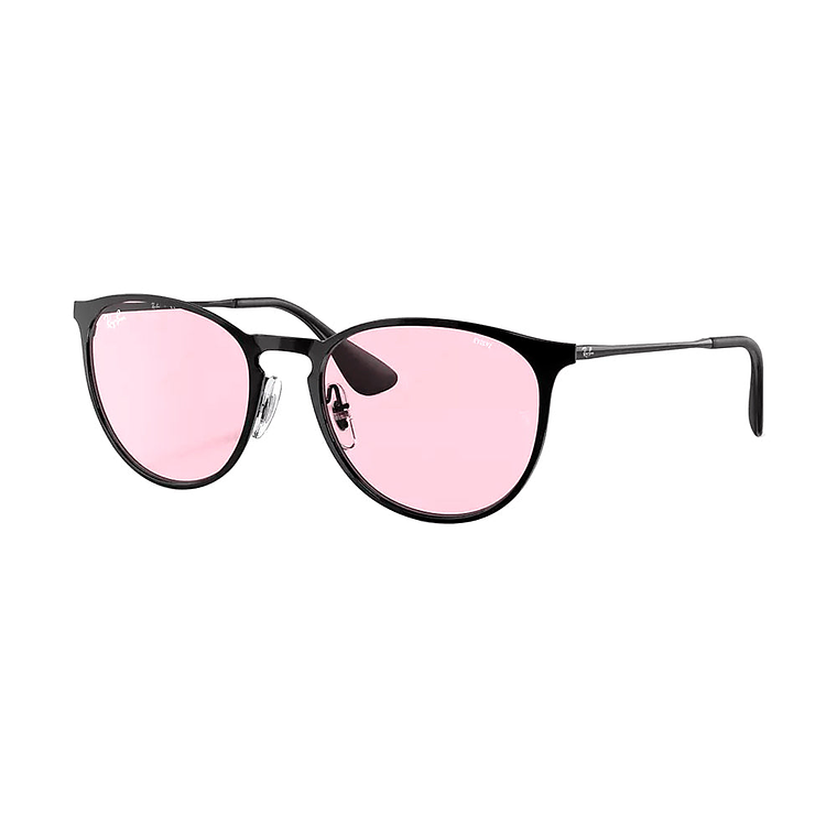 Lentes de Sol Ray Ban Erika Metal RB3539 002/Q3 Negro Lunas Rosa 1