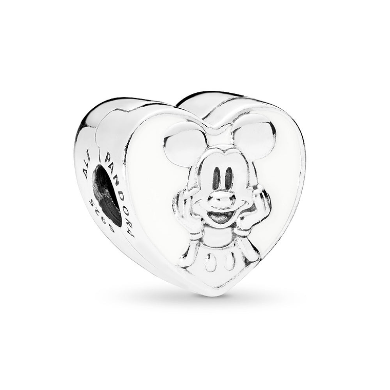 Clip Pandora Original para Mujer 797169EN12 Abalorio Corazón de Mickey Plata S925 1