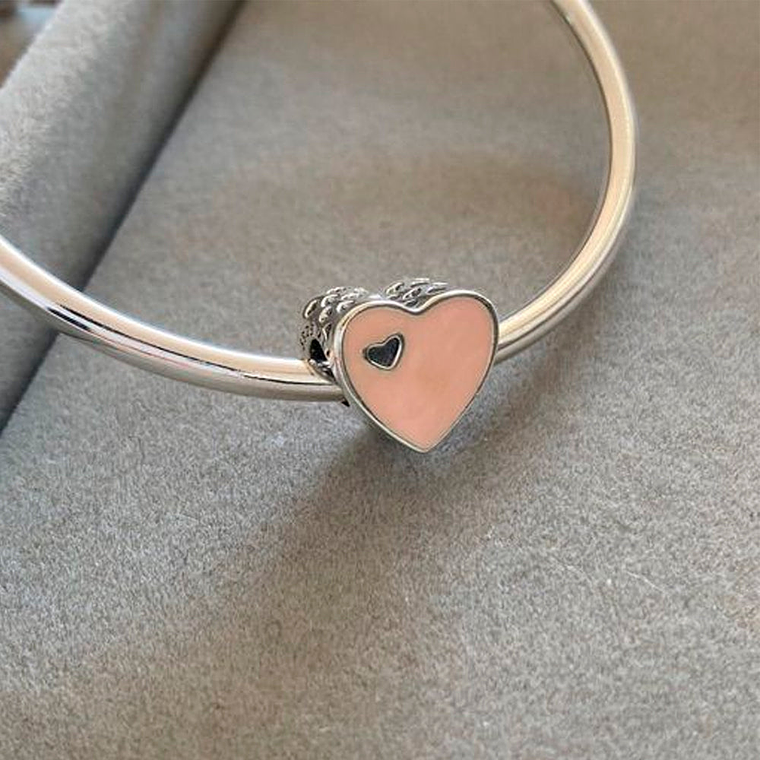 Charm Dije Pandora Original para Mujer 791812EN40 Dulce Corazon Plata s925 3