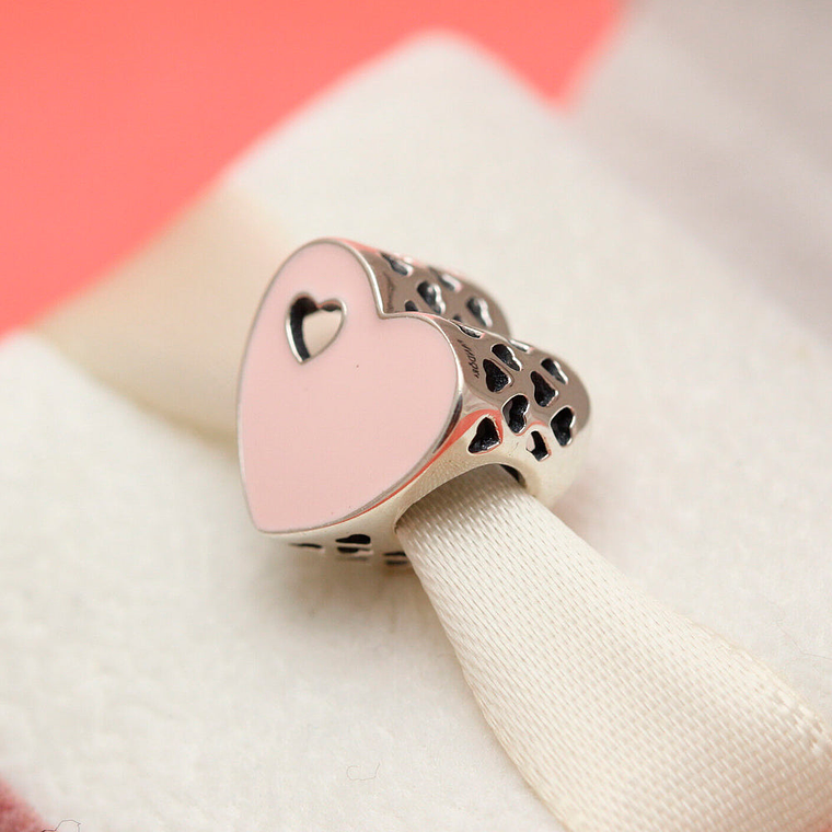 Charm Dije Pandora Original para Mujer 791812EN40 Dulce Corazon Plata s925 4