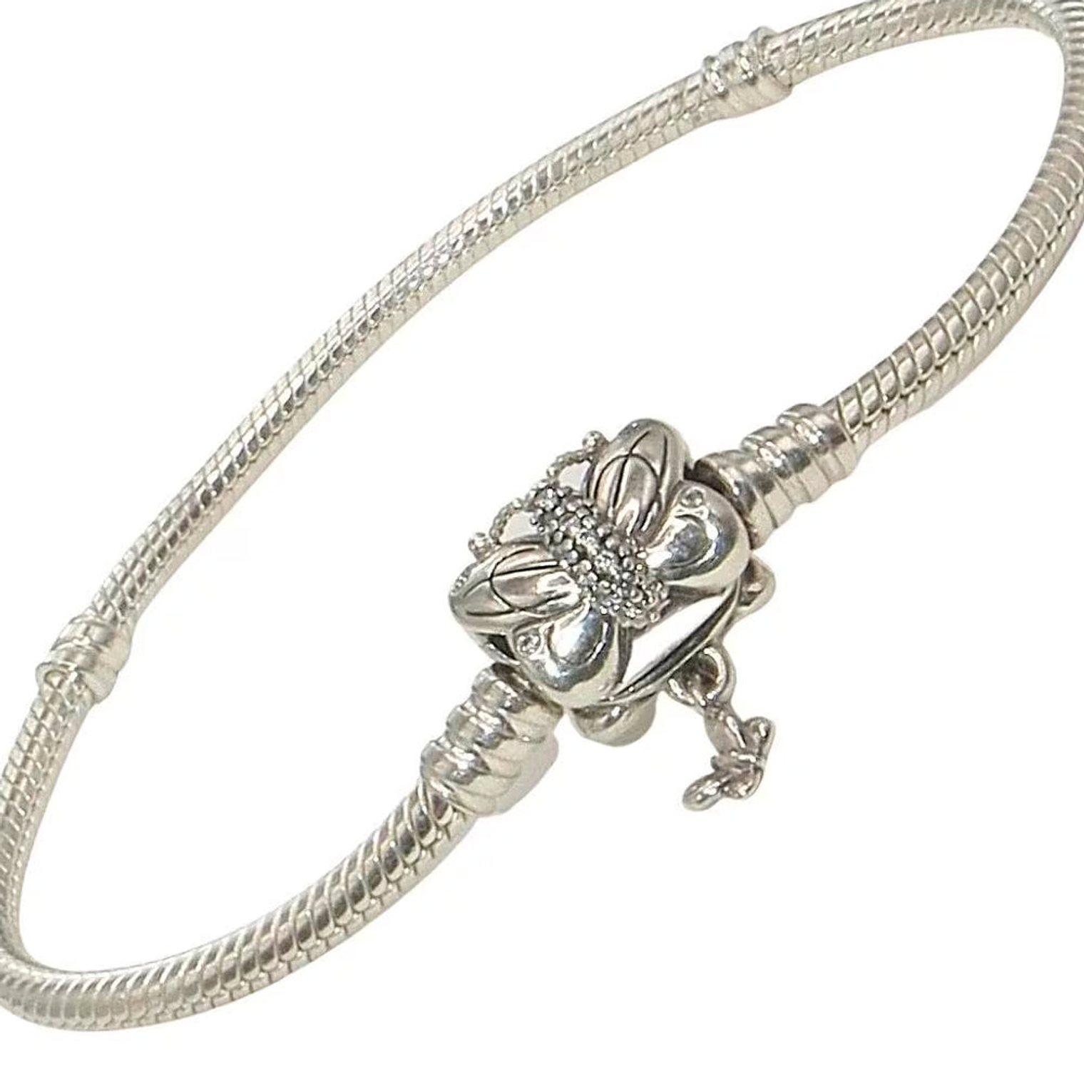 Pulsera Brazalete Pandora Cierre Mariposas Maravillosas 597929CZ Plata 925 Talla 18cm 3