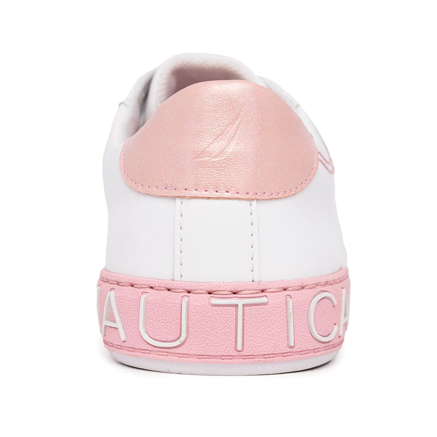 Zapatillas Nautica KW2526 Logo Lace-Up Original Color Blanco y Rosado Unisex 4