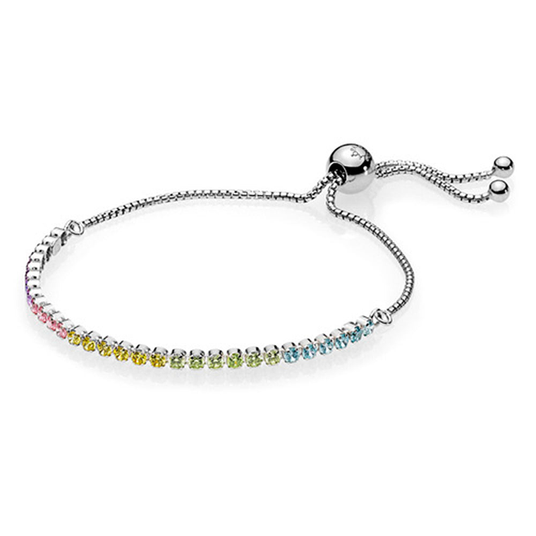 Pulsera Brazalete Pandora Piedras Multicolor 590524PCZMX Plata 925 Talla 18cm 1