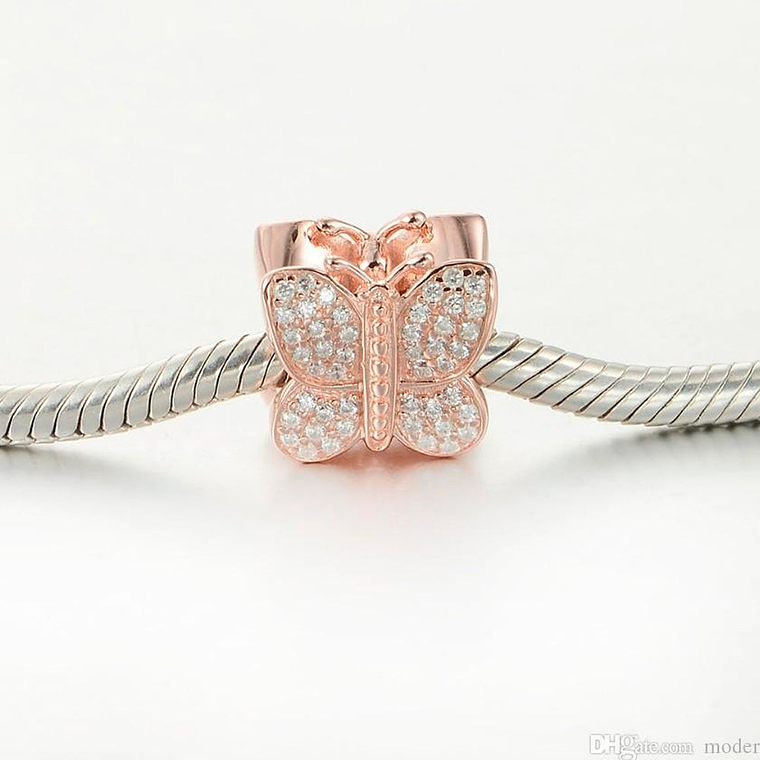 Charm Dije Pandora Original para Mujer 781257CZ Mariposa Brillante Plata s925 3