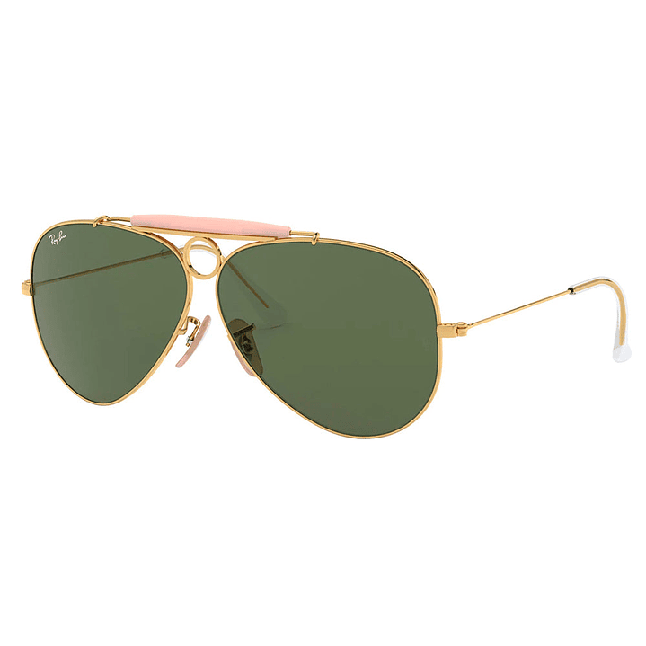 Lentes de Sol Ray Ban Shooter RB3138 001 Color Dorado Talla 58mm 1