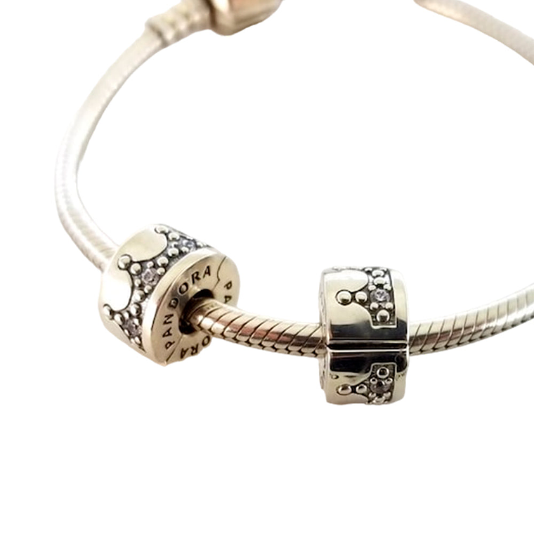Clip Pandora Original para Mujer 797634CZ Corona Radiante Plata s925 5