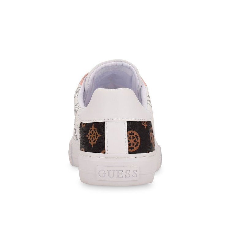 Zapatillas Guess Loven Light Pink Original Color Blanco con Detalles  5