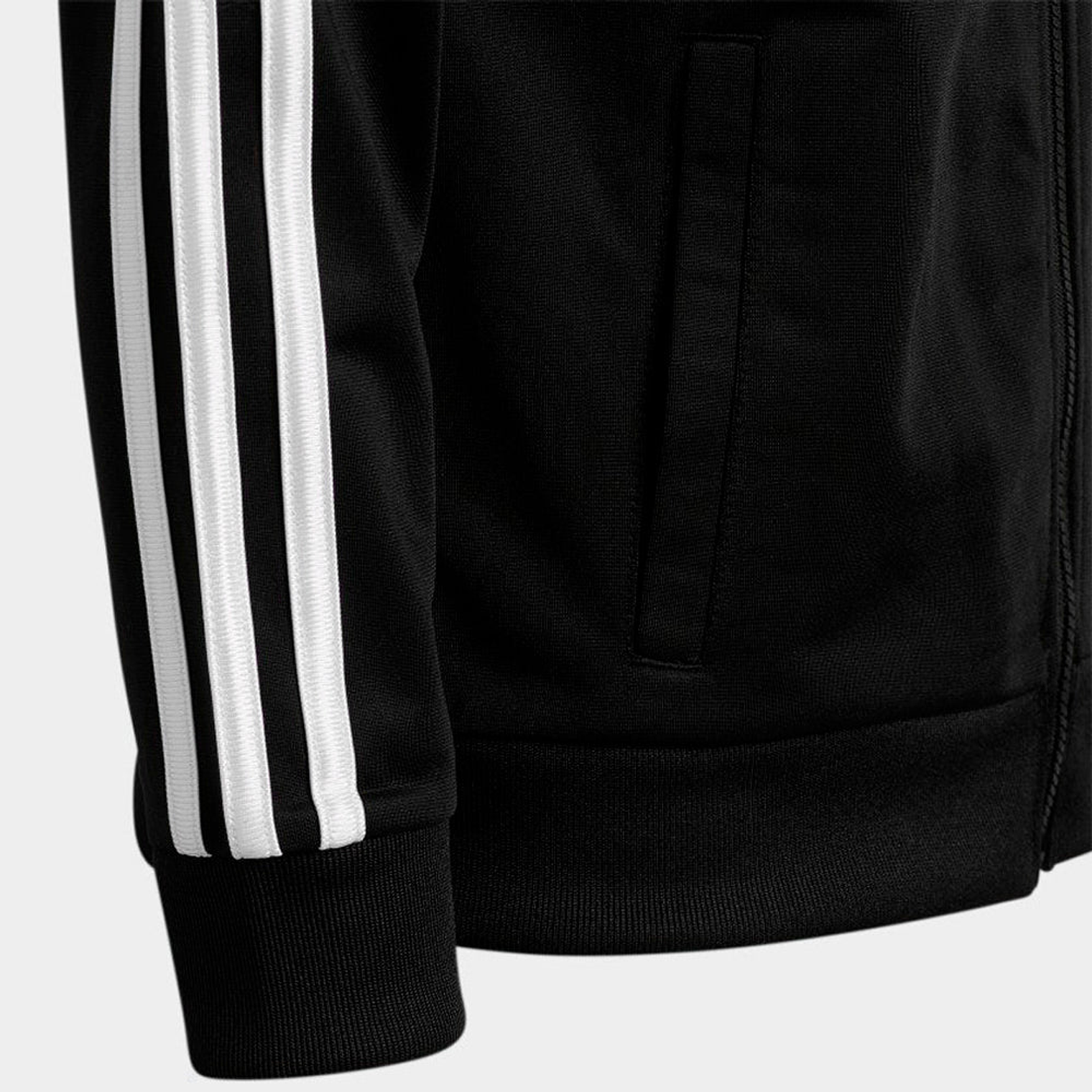 Casaca Adidas Original CM5182 Bomber Tricot Color Negro Para Niños Talla XL 3