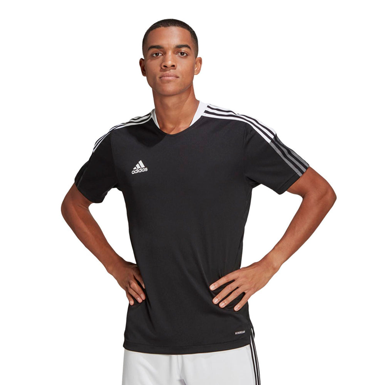 Polo deportivo Adidas Original GM7586 Entrenamiento Tiro 21 Color Negro Para Hombre Talla M 1