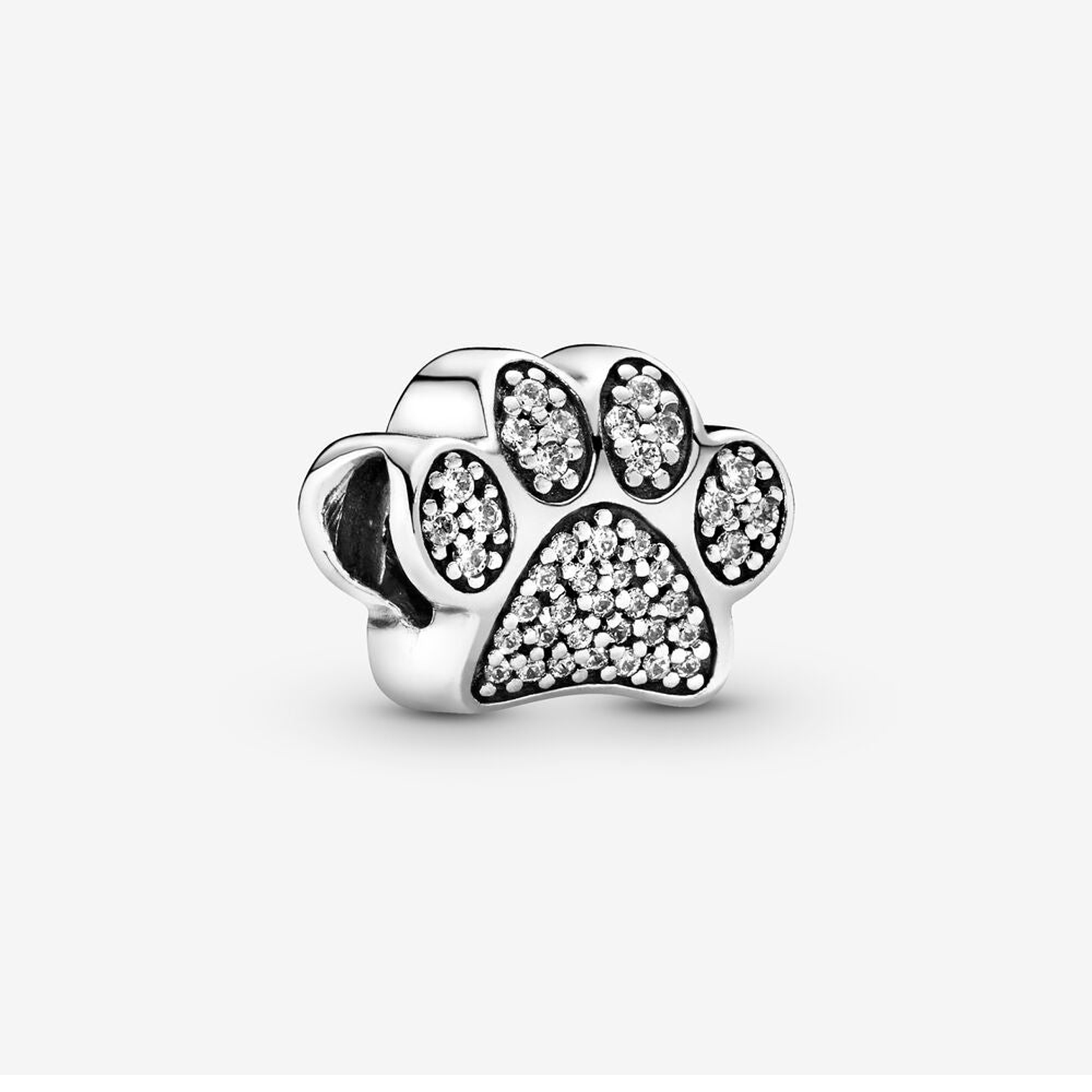 Charm Dije Pandora Original para Mujer 791714CZ Huella de Pata Brillante Plata s925 1
