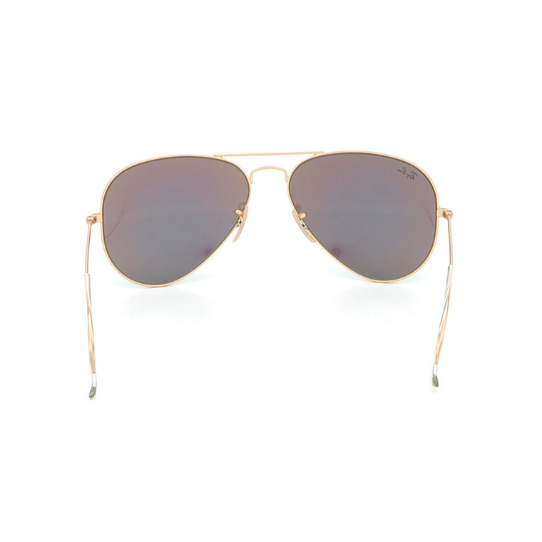 Lentes De Sol Ray Ban Aviador RB3025 112/19 Flash Lenses Green Espejado 4