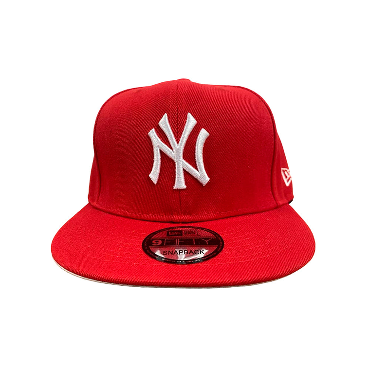 Gorra Snapback New Era 9Fifty Modelo New York Yankees MLB Color Rojo 1