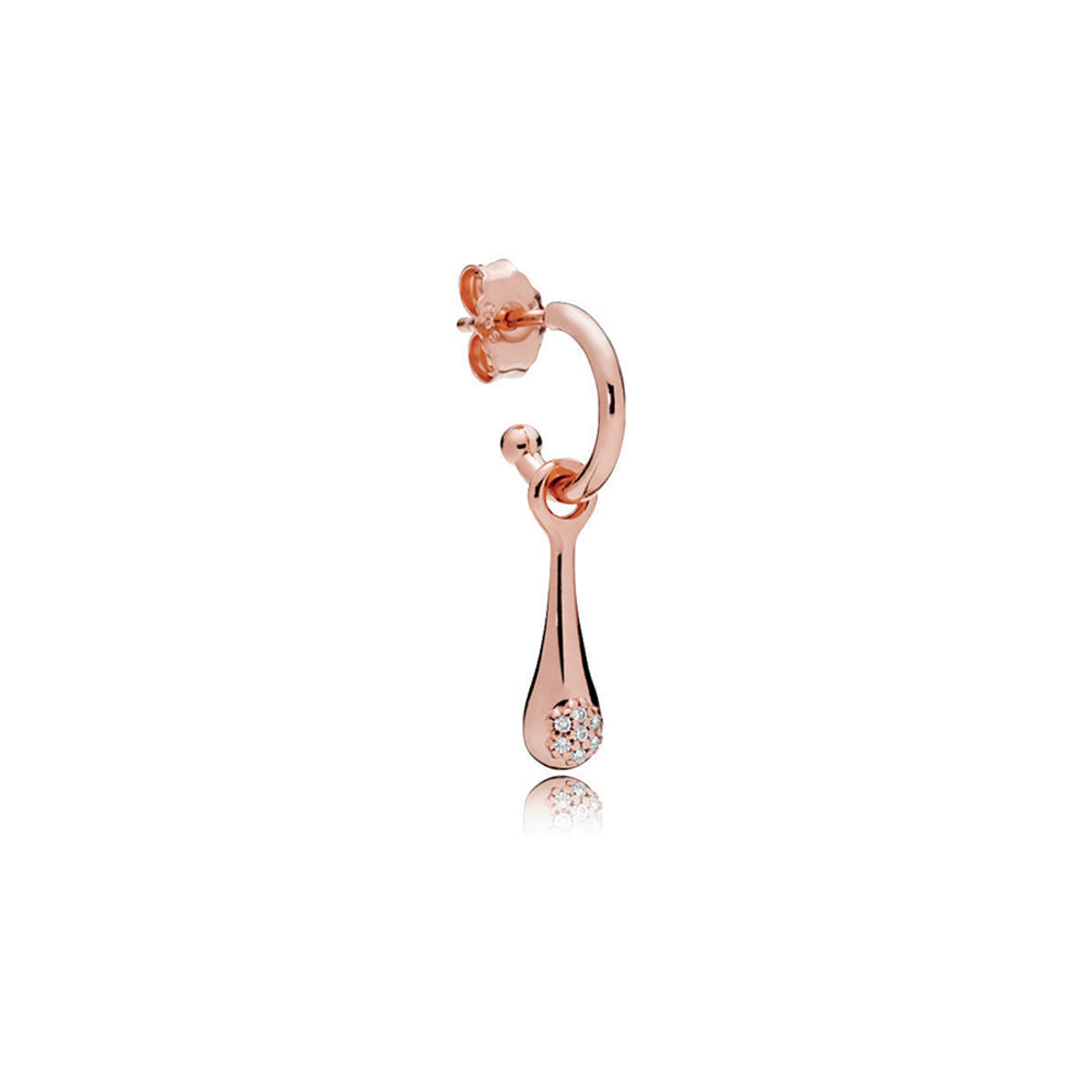 Aretes Pendientes Pandora Rose Love Pods Modernos Tipo Aro 287357CZ Plata 925 3