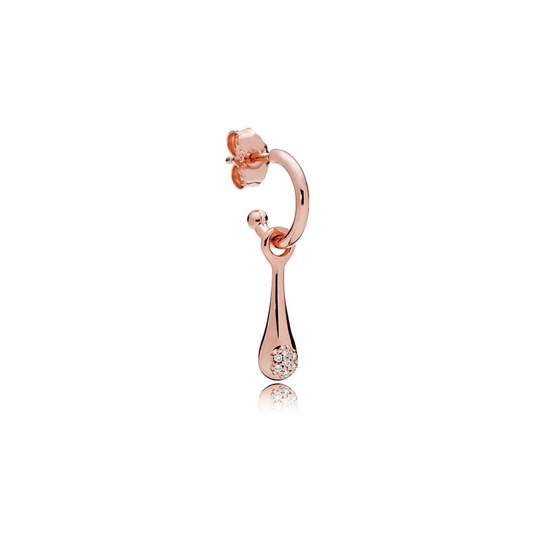 Aretes Pendientes Pandora Rose Love Pods Modernos Tipo Aro 287357CZ Plata 925 3