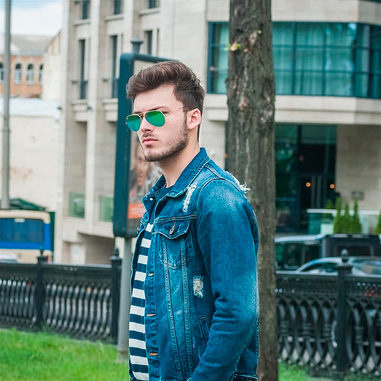 Lentes De Sol Ray Ban Aviador RB3025 112/19 Flash Lenses Green Espejado 6