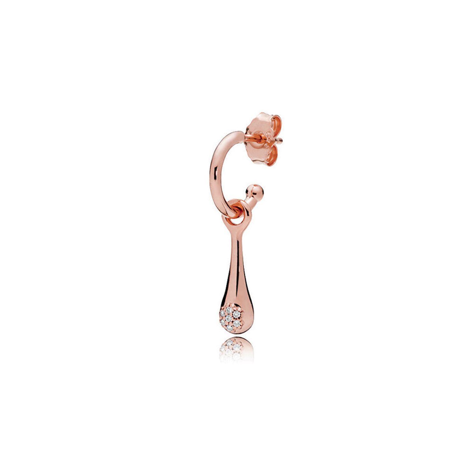 Aretes Pendientes Pandora Rose Love Pods Modernos Tipo Aro 287357CZ Plata 925 4