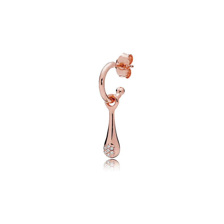 Aretes Pendientes Pandora Rose Love Pods Modernos Tipo Aro 287357CZ Plata 925 4