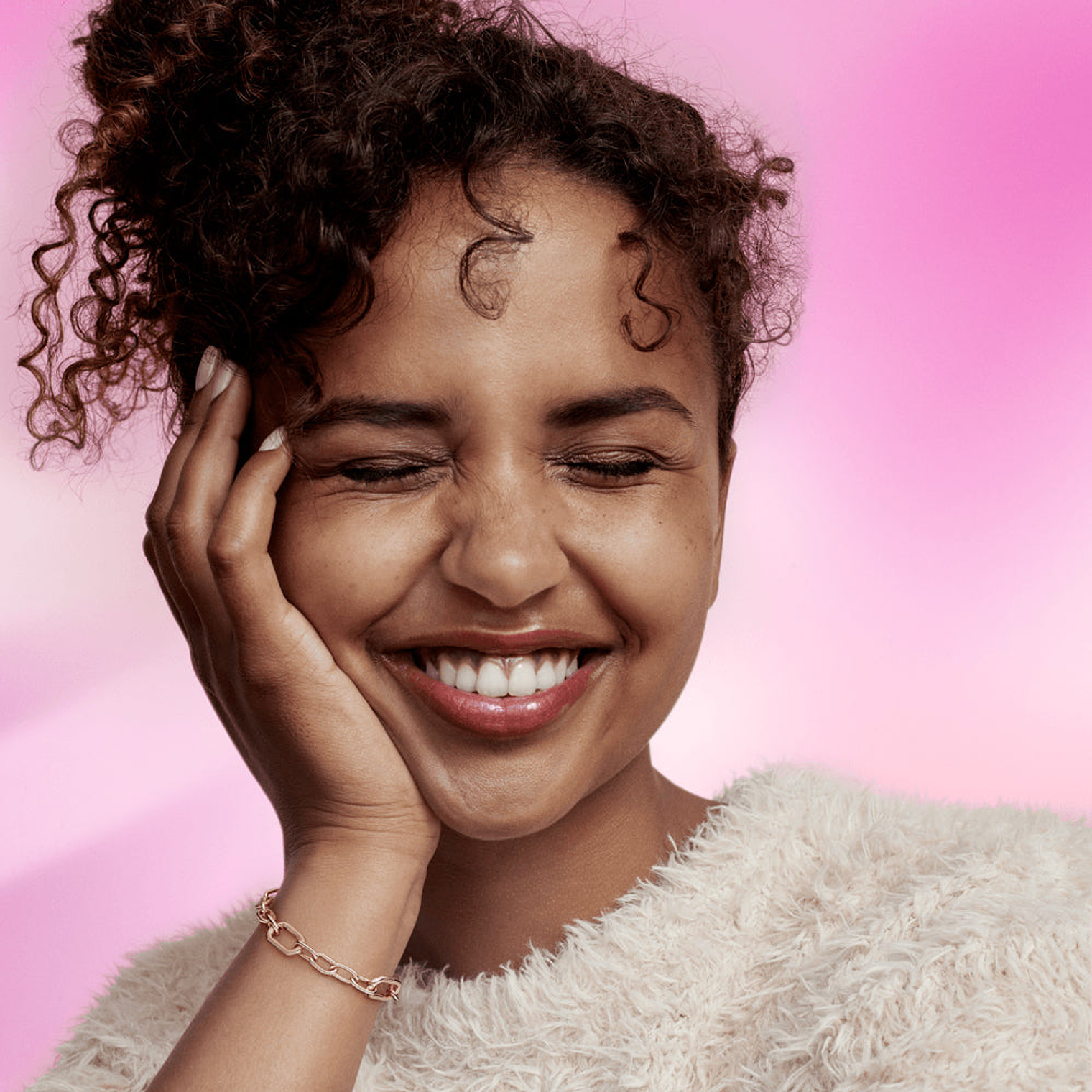 Pulsera Brazalete Pandora Rose Cadena Cierre Mosqueton 589662C00 Oro Rosa de 14 K Talla 18cm 4