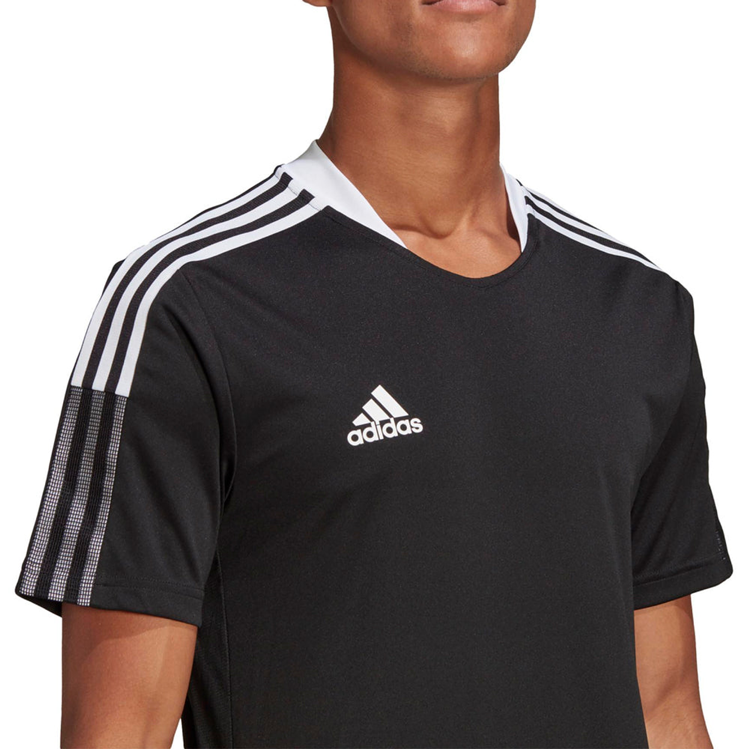 Polo deportivo Adidas Original GM7586 Entrenamiento Tiro 21 Color Negro Para Hombre Talla M 3