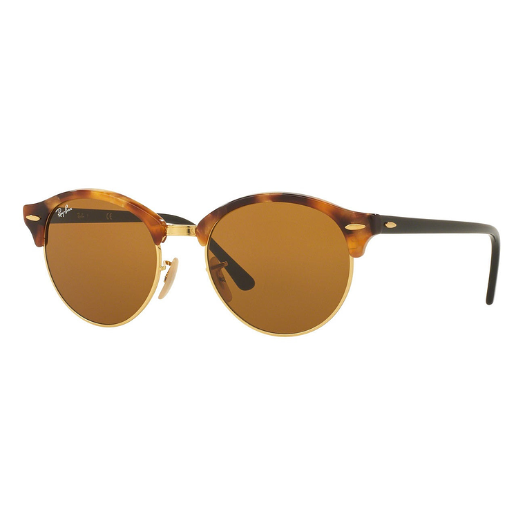 Lentes De Sol Ray Ban ClubRound RB4246 1160 Marron Brown Talla 51mm 1