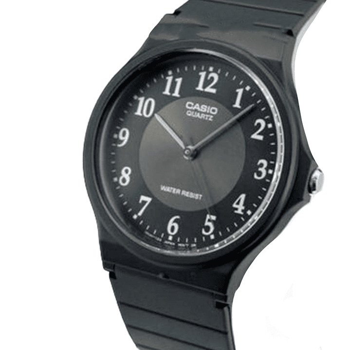 Reloj Analogo Casio Original Serie MQ-24-1B3LCF para Hombre en Silicona Color Negro 3