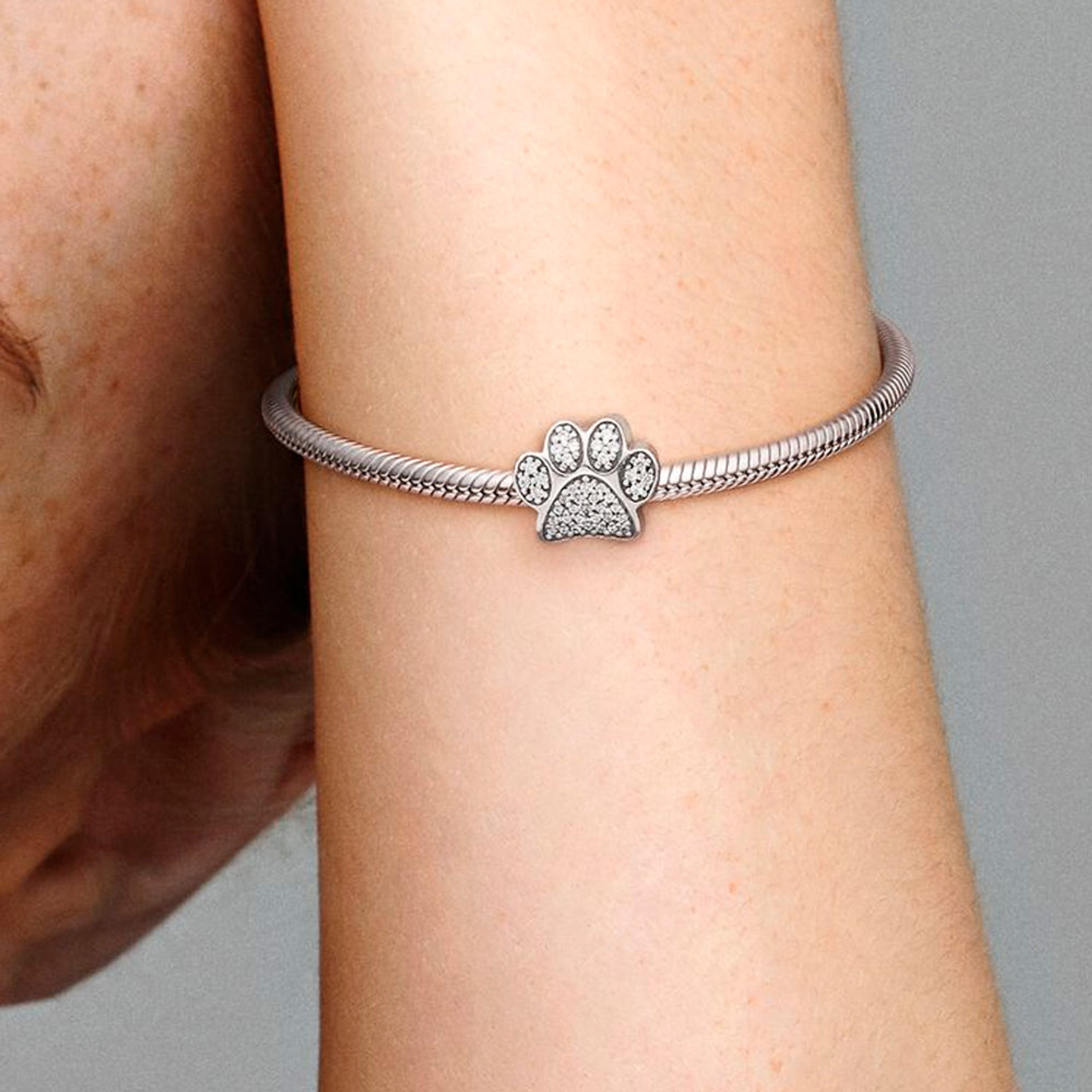 Charm Dije Pandora Original para Mujer 791714CZ Huella de Pata Brillante Plata s925 5