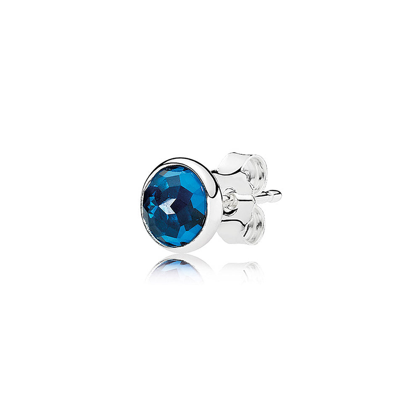 Aretes Pendientes Pandora Gotas de Diciembre Piedra Azul 290738NLB Plata 925 3