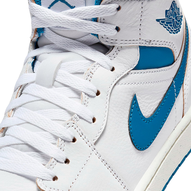 Zapatillas Nike SE Air Jordan 1 Mid - FN5215 141 Color Blanco y Azul Talla 43 4