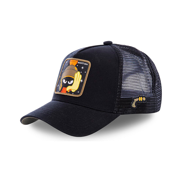 Gorra estilo Beisbol Snapback Malla Marvin el Marciano Negro 1