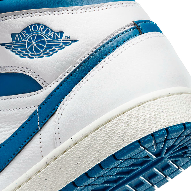 Zapatillas Nike SE Air Jordan 1 Mid - FN5215 141 Color Blanco y Azul Talla 43 5