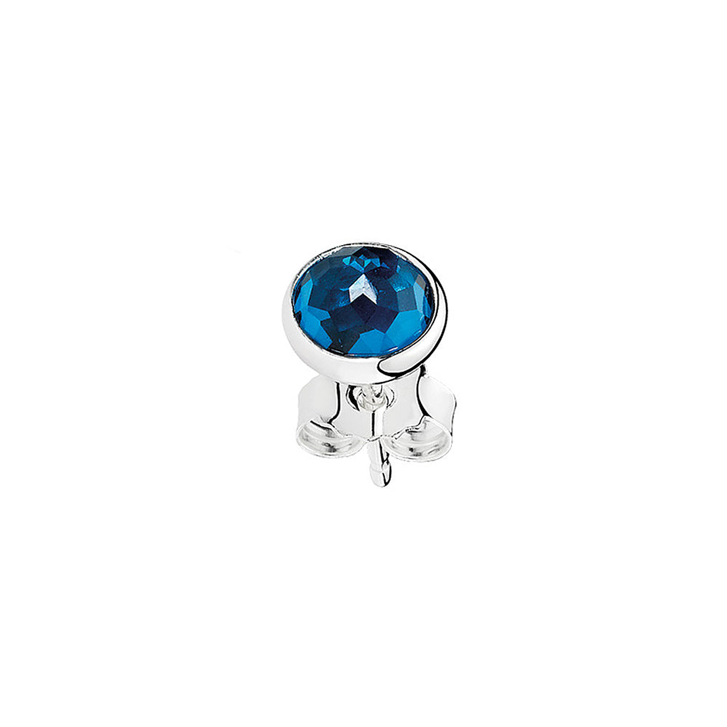 Aretes Pendientes Pandora Gotas de Diciembre Piedra Azul 290738NLB Plata 925 5