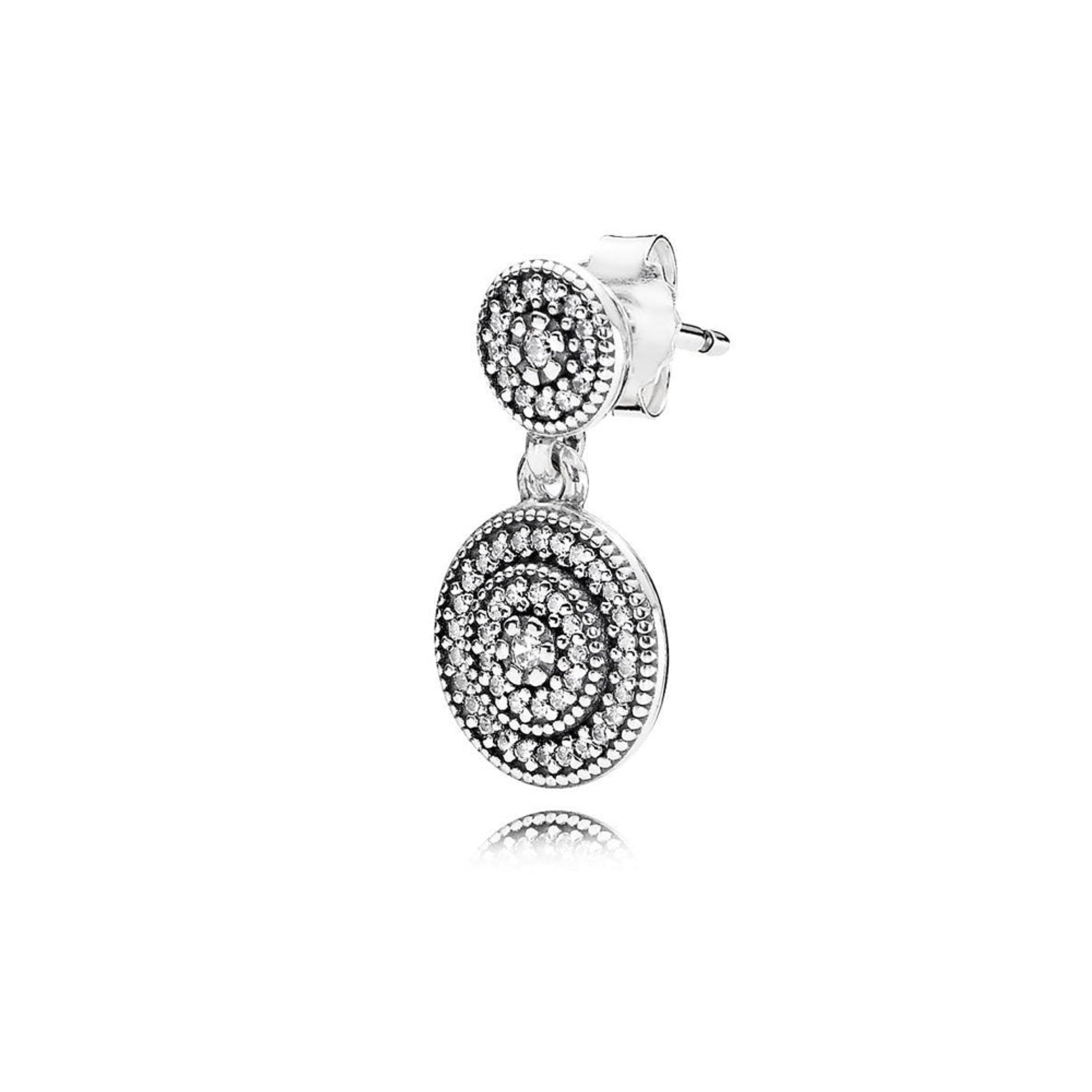 Aretes Pendientes Pandora Elegancia Radiante con Circonitas 290688CZ Plata 925 3
