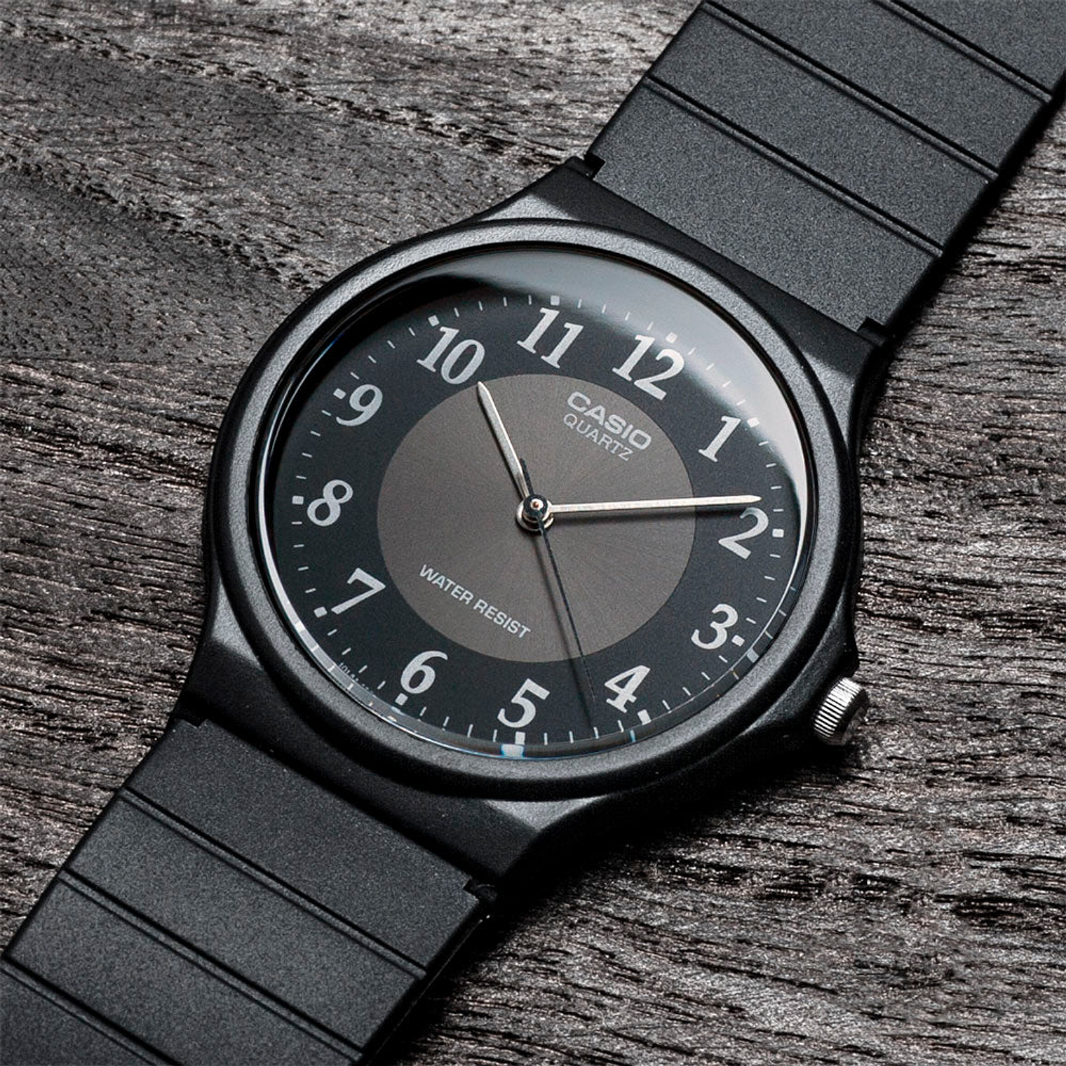Reloj Analogo Casio Original Serie MQ-24-1B3LCF para Hombre en Silicona Color Negro 6