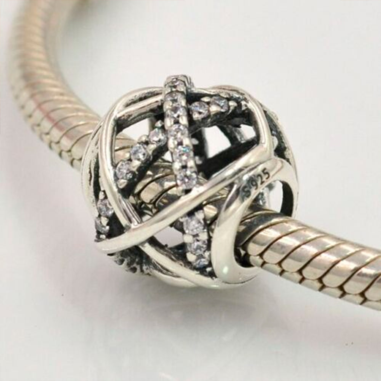 Charm Dije Pandora Original para Mujer 791388CZ Lineas Radiantes Plata 925 5