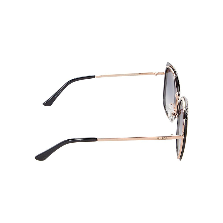 Lentes de Sol Guess Round GF0381 5601B Color Negro Talla 56mm 2