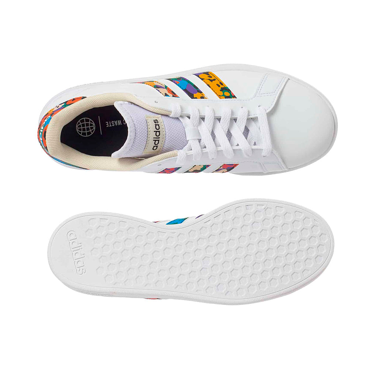 Zapatillas Deportivas Adidas Court Base 2.0 GY2490 Color Blanco Para Mujer 3