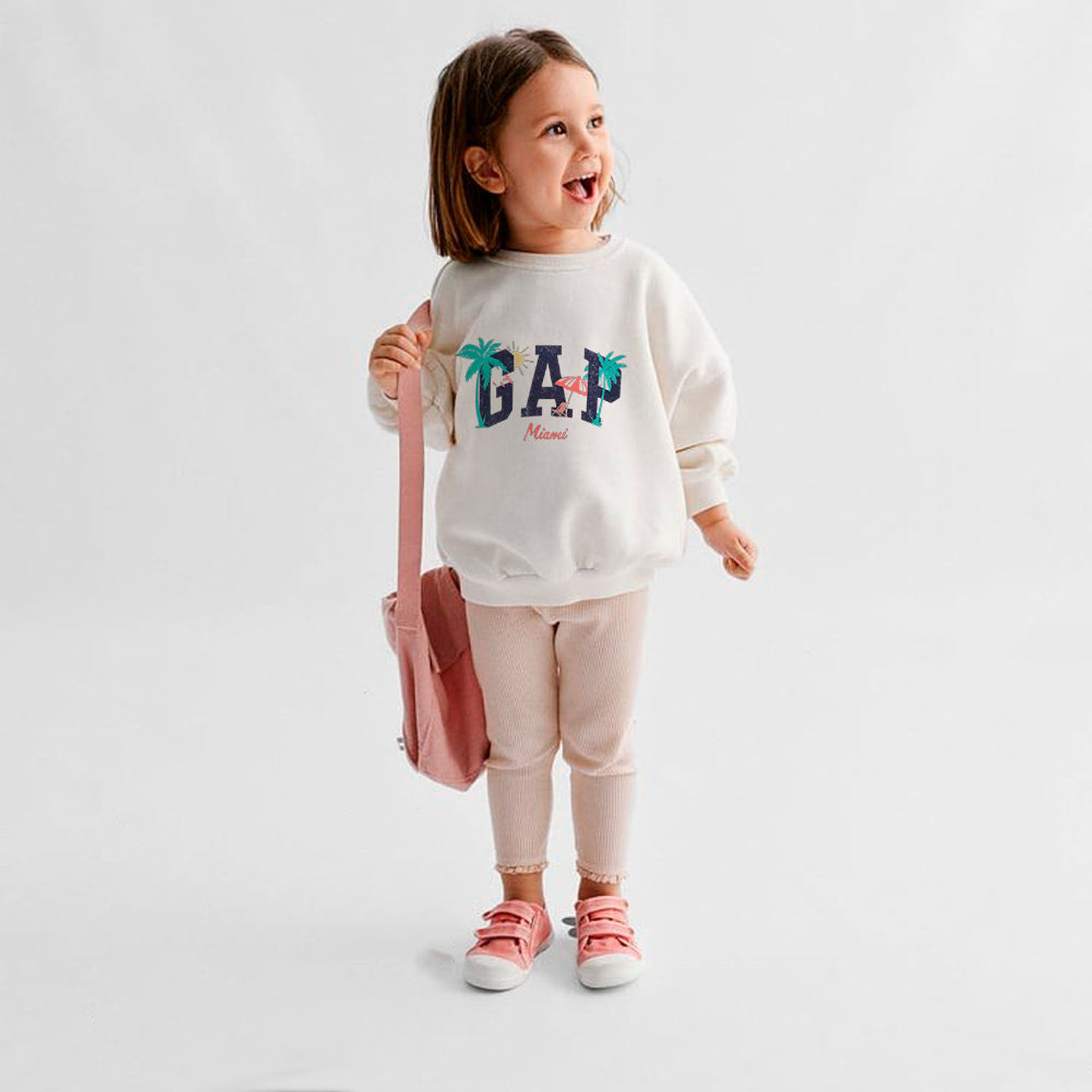 Buzo Gap Logo SweatShirt Color Blanco Talla XS 4